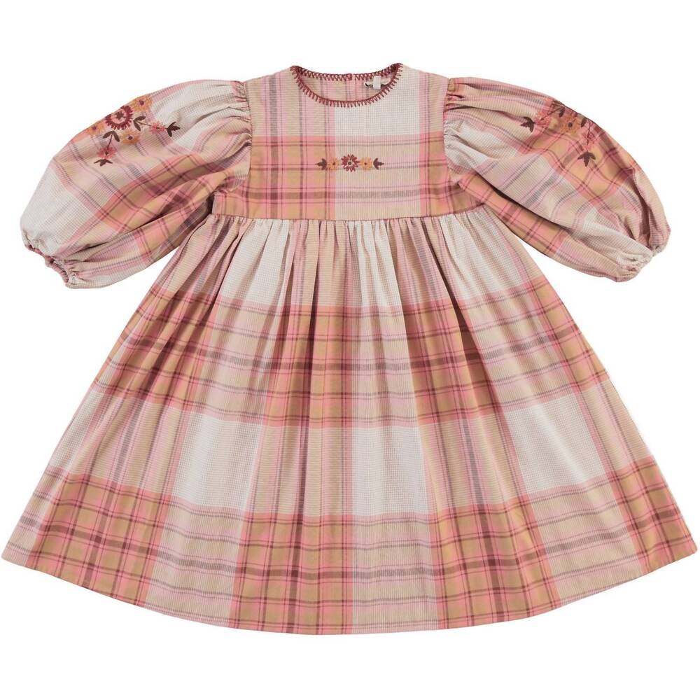 NEW BEBE ORGANIC girls linda dress in vintage plaid